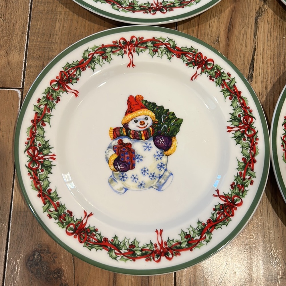 Christopher Radko Traditions Holiday  - Set of 4 salad plates, Santa, S - Picture 5 of 6